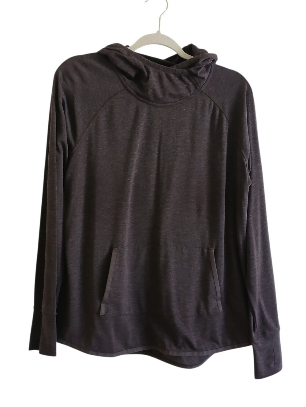KUHL Stryde Hoodie Women's L Purple Thumb Holes Layering UPF25 Lightweight